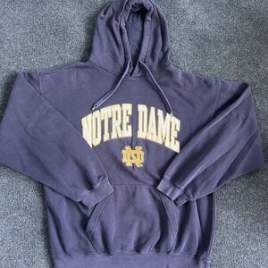 Notre Dame Fighting Irish Hoodie Sweatshirt Mens XL Blue NCAA College Football